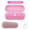 BOVKE Carrying Case for Beats Pill - Portable Bluetooth Speaker, New Beats Pill Wireless Speaker Travel Holder Bag with Extra Mesh Pocket for Charging Cables, Accessories, Pink view 2