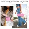 BOVKE Carrying Case for Beats Pill - Portable Bluetooth Speaker, New Beats Pill Wireless Speaker Travel Holder Bag with Extra Mesh Pocket for Charging Cables, Accessories, Pink view 3