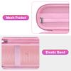 BOVKE Carrying Case for Beats Pill - Portable Bluetooth Speaker, New Beats Pill Wireless Speaker Travel Holder Bag with Extra Mesh Pocket for Charging Cables, Accessories, Pink view 4