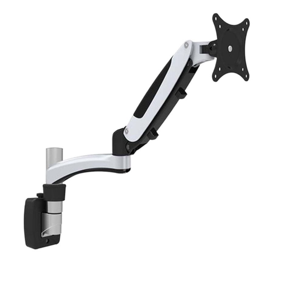 ADBWEKKF DL-GM112P 8kg Gas Spring 2 Arm 10" 23" 27" Tiltable 360 Rotate Aluminum LCD Wall Mount Monitor Office Partition Bracket Shelf