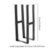Computer Host Under Desk Mount Bracket CPU Bracket High Load Capacity Hanging Bracket Steel Adjustable Width CPU Tower Holder, Black view 3