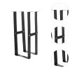 Computer Host Under Desk Mount Bracket CPU Bracket High Load Capacity Hanging Bracket Steel Adjustable Width CPU Tower Holder, Black view 4