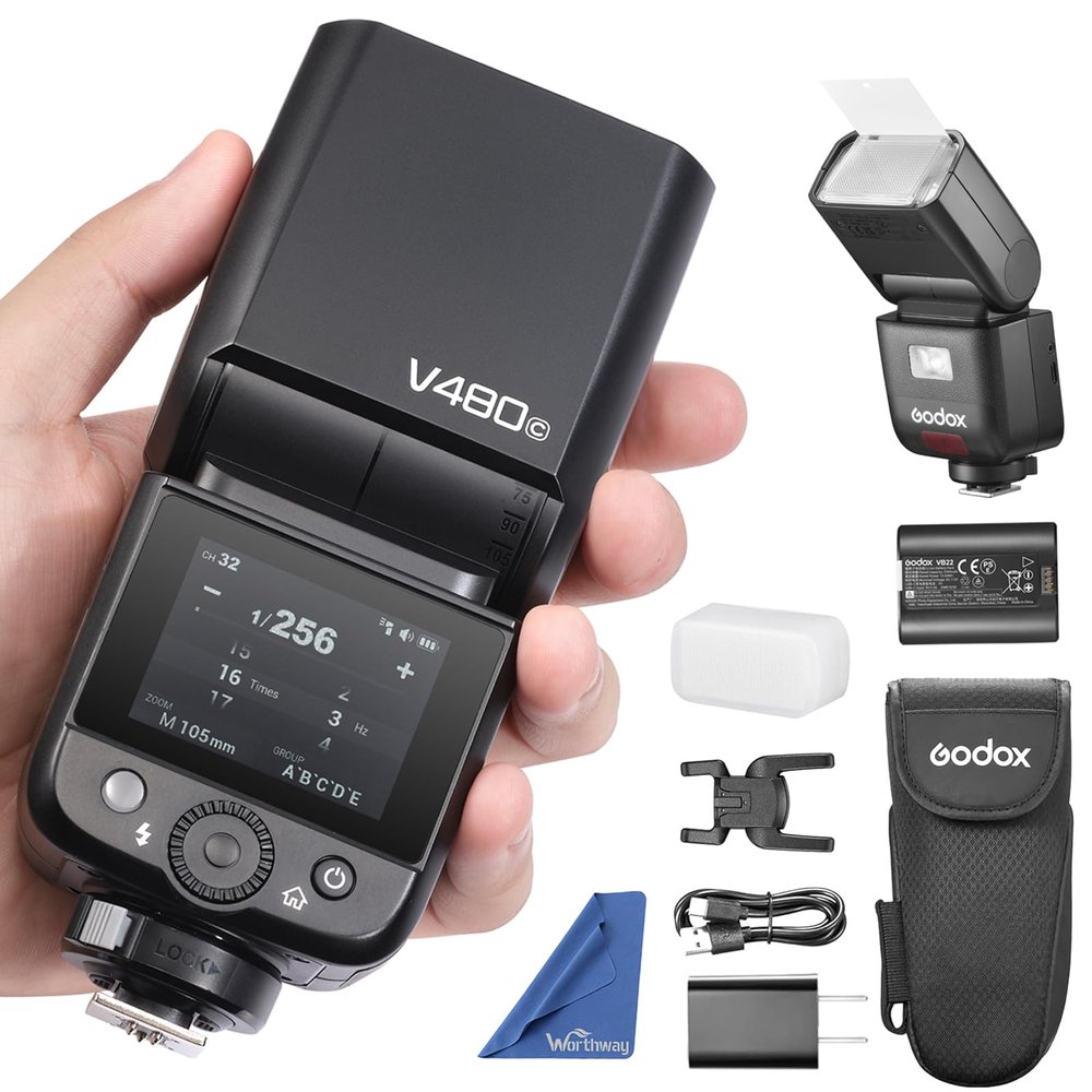 Godox V480 C TTL Camera Flash Strobe Touchscreen Speedlite for Canon