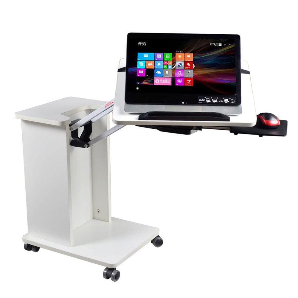 ADBWEKKF Multifunctional Moving Laptop Desk Arm Rotating Lift Sofa Bedside Notebook Stand Lazy Computer Table