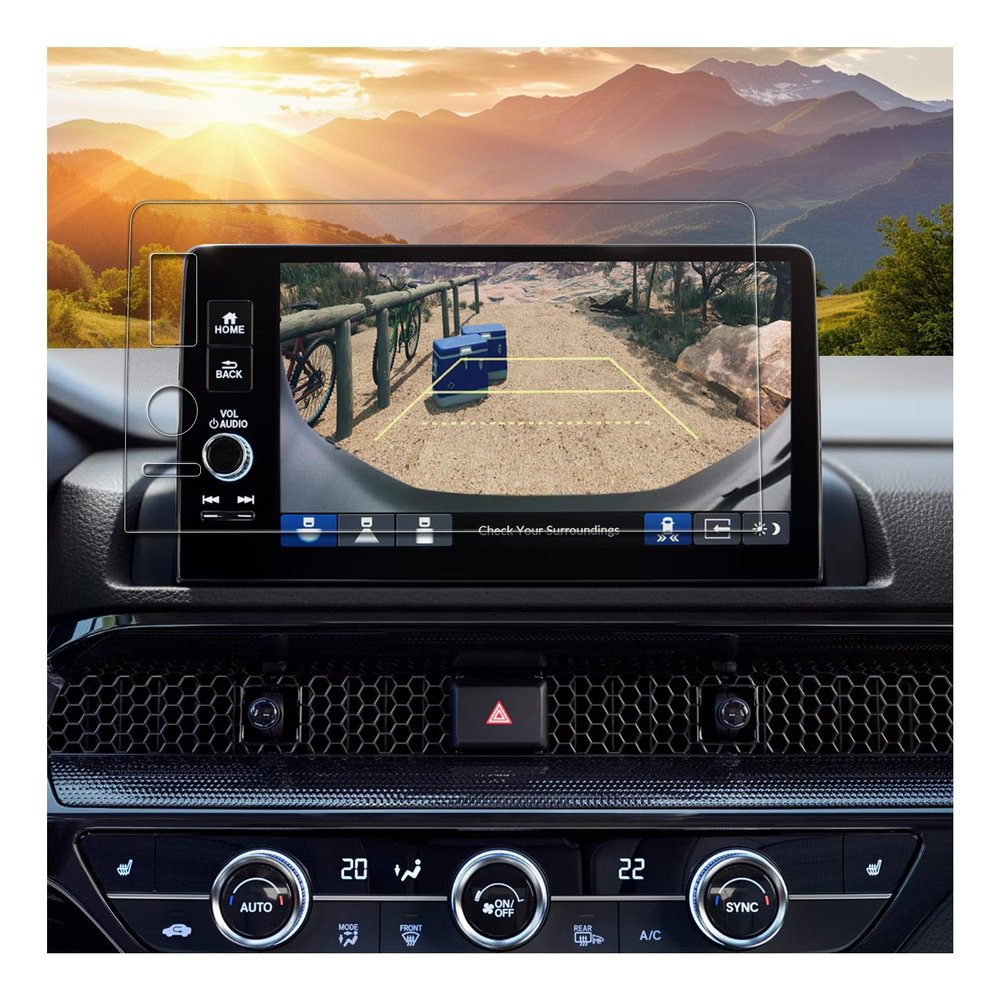 SXCY for 2026 Honda CRV CR-V Anti-Glare Matte Tempered Glass Screen Protector [Sport Touring Hybrid, 3-Button Holes 9 inch Only] for 2026 Honda CRV Accessories Navigation Screen Protector