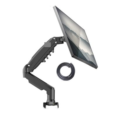ADBWEKKF F80 Desktop 17"-30" LCD LED Monitor Holder Arm Gas Spring Full Motion Gas Strut Flexi TV Mount Loading 2-9kgs(with Cable Cover)