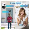 JUCFRDNJ 12MP 5K PTZ WiFi Camera 8X Zoom Dual Screen Ai Human Detect Auto Tracking CCTV Outdoor Surveillance Camera Home(12MP NO Card) view 3