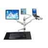 ADBWEKKF OA-13X Multimedia Desktop Dual Arm 10"-25" LCD Monior Stand Mount+ Laptop Holder Stand +10" Tablet Mount+Keyboard Tray Bracket(OA-13X) view 3