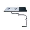 ADBWEKKF Full Motion 360degree Rotation Laptop Car Mount Stand Desk Car Dining Table Writing Board Notebook Tablet PC Holder with USB Fan(BLOK831W) view 1