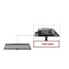 ADBWEKKF PS03-2 Metal Projector Tray Speaker Tray 39x29cm DIY Accessory Parts Rectangular Plate with Sponge Mat(Big Plate) view 2