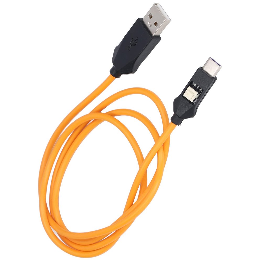 1 Meter Engineering Cable, Deep Short Circuit USB Port LED Power Indicator Mobile Phone Port Line Quickly Enter Repair Cable Phones Accessories with Switch