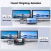 ORICO USB-C Triple Monitor Docking Station with 3 HDMI Ports, 15-in-1 USB C Laptop Dock for MacBook Pro M1/M2/Windows, 7 USB Ports, Ethernet,100W PD, SD/TF Card Reader, 3.5mm Audio (Grey) view 4