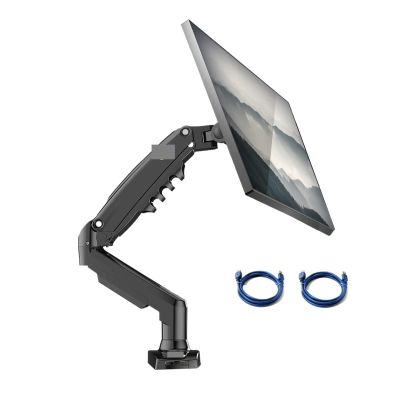 ADBWEKKF F80 Desktop 17"-30" LCD LED Monitor Holder Arm Gas Spring Full Motion Gas Strut Flexi TV Mount Loading 2-9kgs(with 2pc usb3.0)