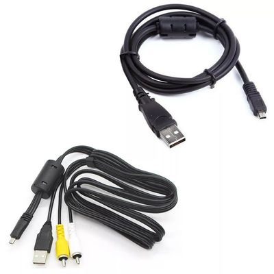 Marg USB Data SYNC +A/V TV Cable Cord for Panasonic Camera Lumix DMC-FP7/D DMC-ZS20/k