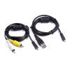 Marg USB Data SYNC +A/V TV Cable Cord for Panasonic Camera Lumix DMC-FP7/D DMC-ZS20/k view 2