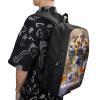Blue Bouquet Porcelain 17 Inch Laptop Backpack Adjustable Strap Shoulder Bag Daypack for Travel School view 4