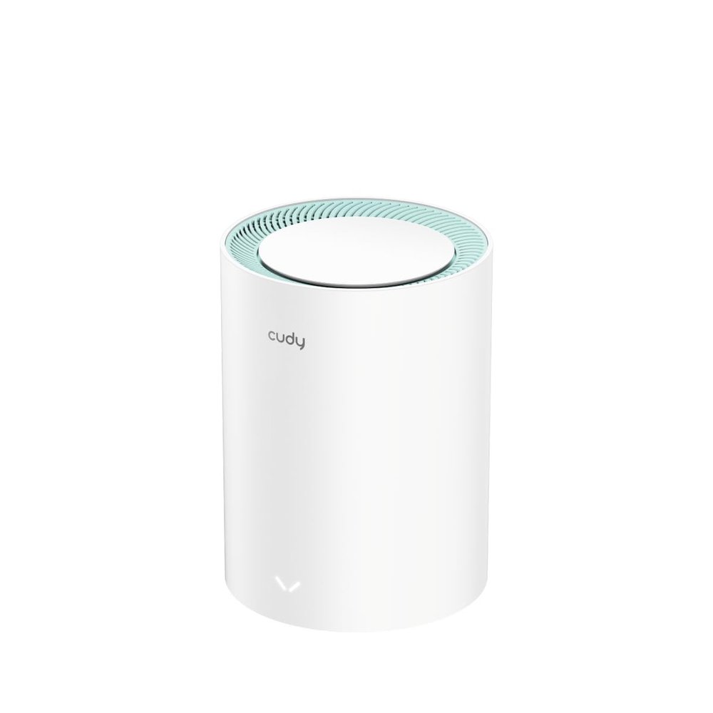 Cudy Dual Band AX1500 WiFi 6 Mesh Wi-Fi System, Replaces Routers and Extenders, Covers up to 1000 sq.ft., 3 Gigabit Ports per Unit, Supports Ethernet Backhaul, M1500 1-Pack