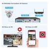 JUCFRDNJ Smart Home Security Camera 8MP PoE Night Vision 6MP 4K IR Mini Dome Two-Way Audio CCTV Surveillance(6MP Full Color) view 4