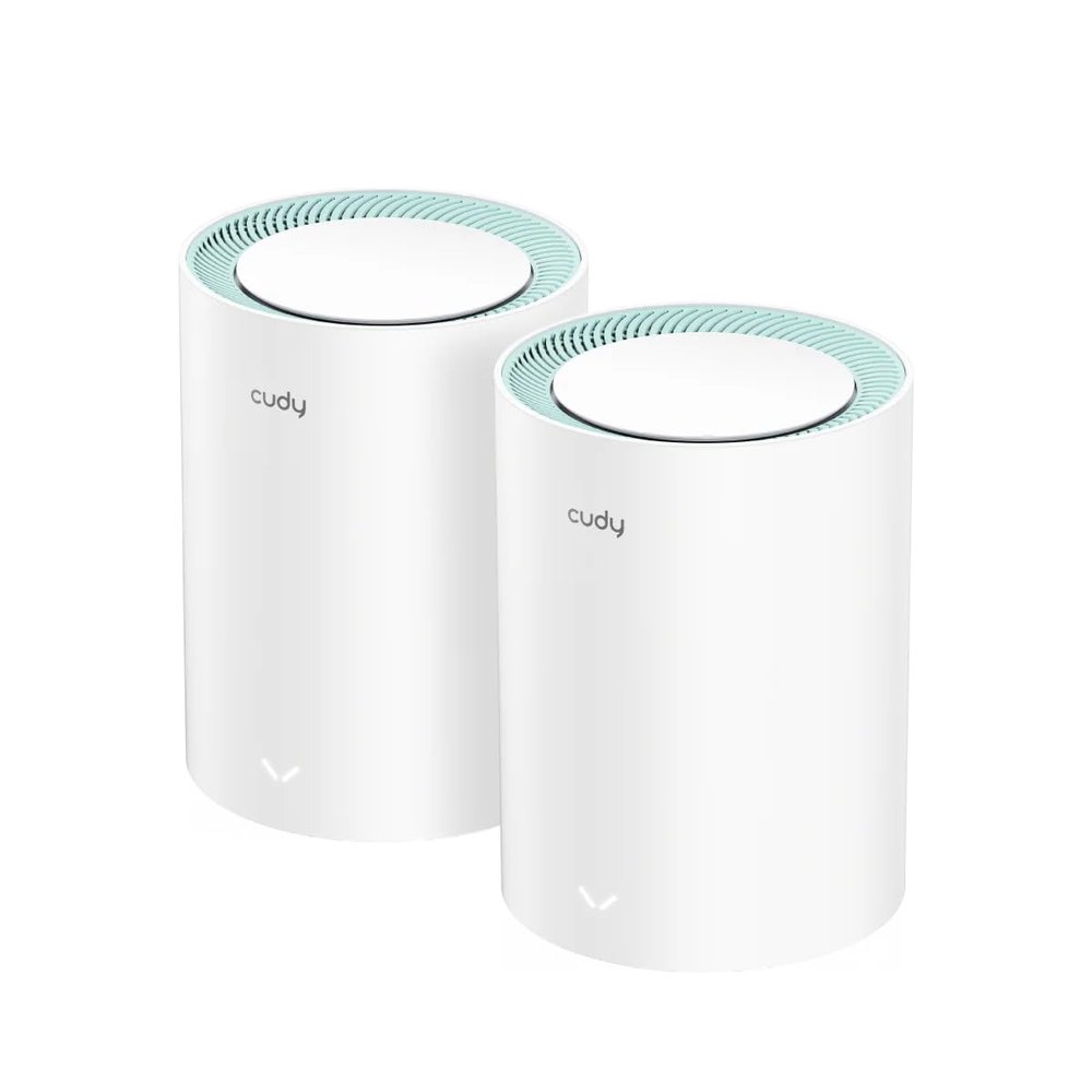 Cudy Dual Band AX1500 WiFi 6 Mesh Wi-Fi System, Replaces Routers and Extenders, Covers up to 1800 sq.ft., 3 Gigabit Ports per Unit, Supports Ethernet Backhaul, M1500 2-Pack
