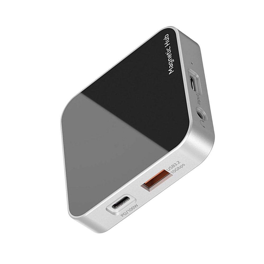 QINGFAN Magnetic Type C Adapter with PD100W 4K60hz Optonal Fast Charging and 10Gbps Data Transfer for Office and Travel Use