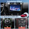 [2+64G] NHOPEEW Car Radio for Mazda RX8 RX-8 RX 8 2003-2011 with Wireless Carplay and Android Auto - 9 Inch Touchscreen Android Car Stereo - DSP/GPS Navi/WiFi/SWC/Bluetooth + AHD Backup Camera view 2