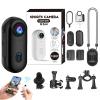 MGSTN The Snap Cam, POV Camera, HD 4k Mini Body Camera, Hands-Free Wearable Pro POV Adventure Action Body Cam with Audio and Video, Mount Anywhere, for Vlogging, Cycling, Diving (Black, 1080P) view 1