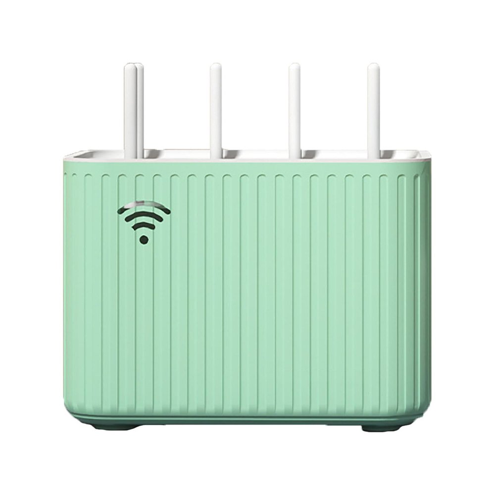 Desk Cable Management Box for WiFi Router, Modem, TV Box & Power Strip - Decorative Storage Organizer with Cord Hider, Cover Box for Electronics (Green)