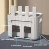 Desk Cable Management Box for WiFi Router, Modem, TV Box & Power Strip - Decorative Storage Organizer with Cord Hider, Cover Box for Electronics (Green) view 3