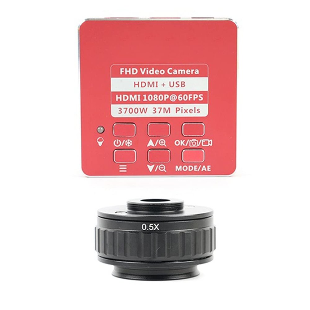 Lab Microscope Accessories 37MP 1080P Industrial Electronic Video Microscope Camera(Camera - 0.5X)