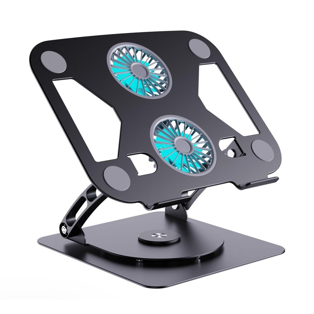 Adjustable Laptop Stand 360 Degree Rotating for Laptops and Tablets Up to 15.9 Inches with Heights Ranges of 50mm 290mm