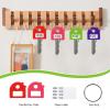 16 PCS Key Covers Caps Key Identifiers Covers, Suitable for Most Keys with Blank and Printed Labels, for Classification and Organization, Comes with 16 Keys Ring and 16 Stickers (8 Colors) view 4
