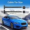 Nylon Universal Cable Tie Buckle,Heavy Duty Self-Locking Nylon Zip Ties Holder,Upgrade Multipurpose Plastic Cable Ties Tool,for Car Daily Auto Fixing (50pcs) view 3