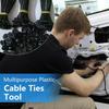 Nylon Universal Cable Tie Buckle,Heavy Duty Self-Locking Nylon Zip Ties Holder,Upgrade Multipurpose Plastic Cable Ties Tool,for Car Daily Auto Fixing (50pcs) view 4