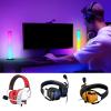 CHENZILIN Gaming Headsets for PC Corded Headphones with Microphone 7.1 Surround Sound Computer USB Headsets for Laptop Streaming view 2