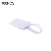 100pcs White Price Label Tags with Hanging String Jewelry Stationery view 3