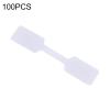 100pcs White Price Label Tags with Hanging String Jewelry Stationery view 4