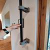 RTK Antenna Pole Wall Mount for Mammotion LUBA Robot Lawn Mower, with Slide-in Locking Mechanism, Adjustable GPS Mounting System, Easy Winter Removal (Black) view 4