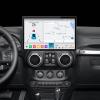 13 Inch QLED Touch Screen 8 Core 4+32GB Android Car Radio for Jeep Wrangler JK 2011-2017 Radio Upgrade Dash Kit Built-in Car-Play Android Auto GPS Navi view 1