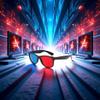 Zhuluck Red and Blue 3D Glasses,3D Viewing Glasses,Universal TV Movie Dimensional Video Frame 3D Glasses,DVD Game Glass 3D Style Glasses,Weightlight Simple Design,3d Movie Game-extra Upgrade Style view 4