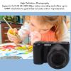 5K WiFi Digital Camera, F:5.76mm-69.12mm F.No1.8-2.6, 12x Optical Zoom, 64MP CMOS 5K 30fps Camera Mirrorless with 3.2 Inch Flip & Flash, for Teens Adult Beginner (Black) view 4