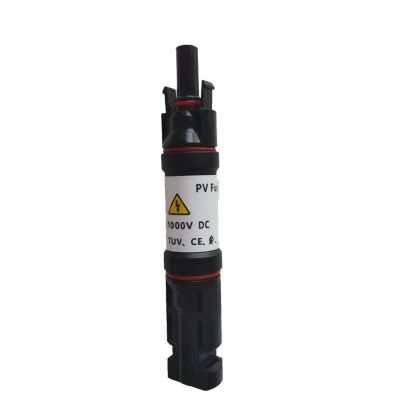 1000VDC Solar PV Fuse Connector Solar Fuse in-line Holder 10A 15A 20A 30A Fuse Solar Connector Overvoltage(Connector 20a Fuse)