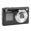 4K Selfie Digital Camera, 48MP Dual Screen, 16x Digital Zoom COMS F/3.2 Autofocus Portable Vlogging Compact Point Shoot Camera with Fill Light for Teens Adult Beginner (Black) view 1