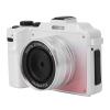 5K Digital Camera, 80MP Vlog Camera with Front and Rear Lens, 18X Digital Zoom, Hand Strap, for Photography Video (Gradient Pink) view 1