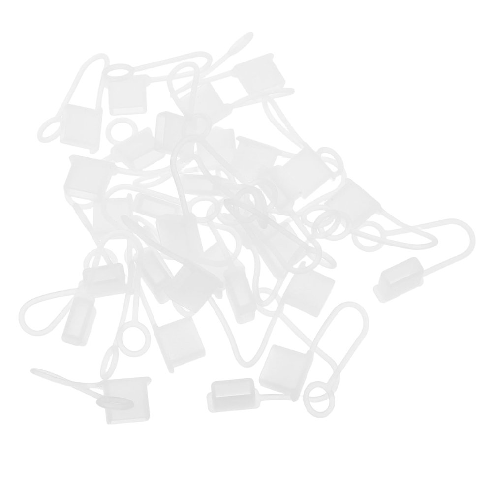 Tofficu 30pcs Silicone USB Cable Protection Cover Dust Cap for USB Port Fit for Flash Drives Smartphones Tablets