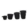 STOBOK 4pcs Elastic Camera Lens Case Neoprene Pouch for Camera Lens Hooks for Belt Bag for Professional and Hobbyist view 1