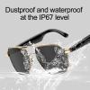 AI Translator Smart Glasses for Men and Women, IP67 Water Proof Bluetooth Sunglasses with Real Time Translation in 163 Languages, Auto Text Recognition for Travel and Sports view 2