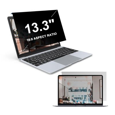 LYLSMGS 2 Pack 13.3 Inch Laptop Privacy Screen Filter, Anti-Glare Blue Light Filter, Anti-Peep Data Confidentiality Protector Panel for Notebook 16:9 Widescreen Monitor, Compatible with Lenovo/Hp/Dell