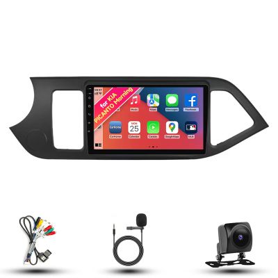Radio for KIA PICANTO Morning 2011-2016 Android 13 9" IPS Touch Screen, Car Stereo with CarPlay & Android Auto, GPS Navigation DSP SWC 5G WiFi Camera 4CORE 2+32GB