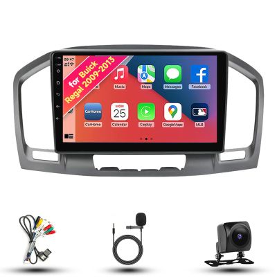 Radio for Buick Regal 2009-2013 Android 13 9" IPS Touch Screen, Car Stereo with CarPlay & Android Auto, GPS Navigation DSP SWC 5G WiFi Camera 4CORE 2+64GB