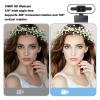 1080P Webcam with Light, USB Webcam for PC with Microphone & Privacy Cover, 120 Wide Angle Lens, Adjustable Streaming Camera for PC, Three Level Light view 4